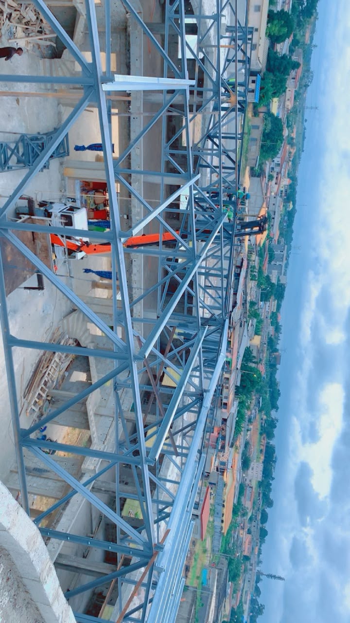 Vue intérieure de la charpente
